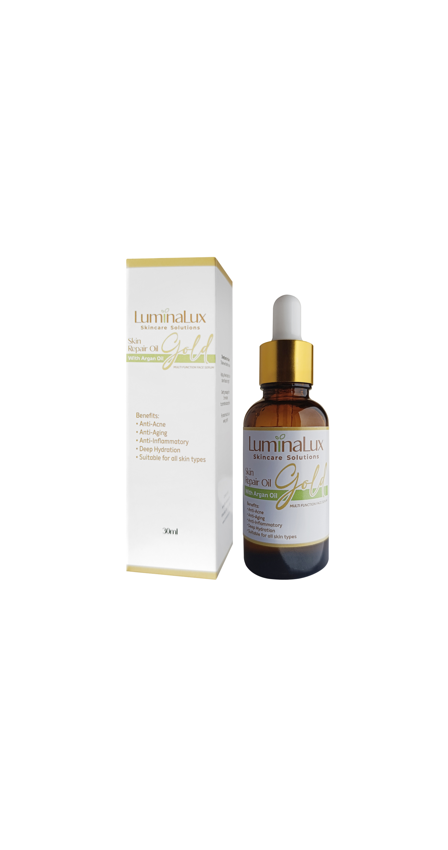 LuminaLux Skin Repair Oil - Gold